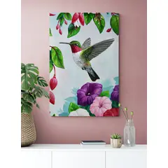 TAYRONA STORE - Cuadro En Lienzo Para La Sala Colibri 087 35x50cm