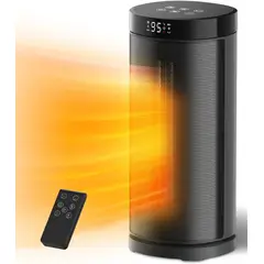 GENERICO - Calentador Ambiente Portátil Calefactor Eléctrico 1500w Rotacion