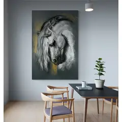 TAYRONA STORE - Cuadro En Lienzo Para La Sala Caballos 115 60x75cm