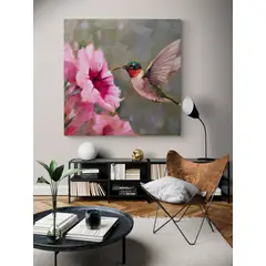 TAYRONA STORE - Cuadro En Lienzo Para La Sala Colibri 061 60x60cm