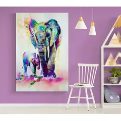 TAYRONA STORE - Cuadro En Lienzo Para La Sala Elefante 105 50x70cm