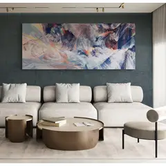 TAYRONA STORE - Cuadro En Lienzo Para La Sala Abstracto 399 100x40cm