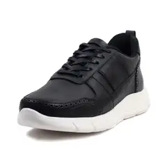 VIAR - Tenis en Cuero Para Hombre Luka Negro