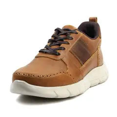 VIAR - Tenis en Cuero Para Hombre Luka Miel