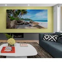 TAYRONA STORE - Cuadro En Lienzo Para La Sala Playa 135 120x60cm