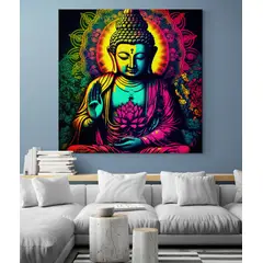 TAYRONA STORE - Cuadro En Lienzo Para La Sala Budda 183 50x50cm