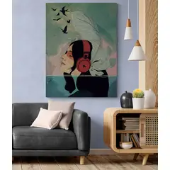 TAYRONA STORE - Cuadro En Lienzo Para La Sala Pintura Mujer 165 120x160cm