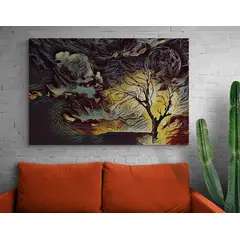 TAYRONA STORE - Cuadro En Lienzo Para La Sala Arbol De La Vida 044 150x100cm