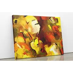 TAYRONA STORE - Cuadro En Lienzo Para La Sala Pintura Abstracta 14 80x60cm