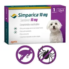 ZOETIS - SIMPARICA PERROS 2.5 - 5 kg 10 Mg