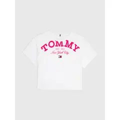 TOMMY HILFIGER - Camiseta De Niña Oversize Con Logo