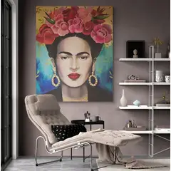 TAYRONA STORE - Cuadro En Lienzo Para La Sala Frida 025 100x125cm