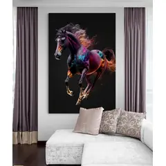 TAYRONA STORE - Cuadro En Lienzo Para La Sala Caballos 246 35x50cm