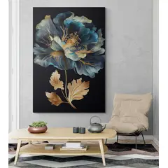 TAYRONA STORE - Cuadro En Lienzo Para La Sala Flores 510 80x120cm