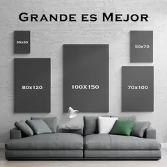 TAYRONA STORE - Cuadro En Lienzo Para La Sala Gatos 334 35x50cm