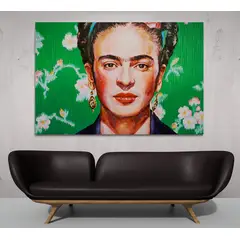 TAYRONA STORE - Cuadro En Lienzo Para La Sala Frida 015 100x70cm