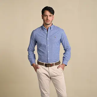 POLO RALPH LAUREN - Camisa Hombre de Rayas Manga larga de Algodón Custom Fit