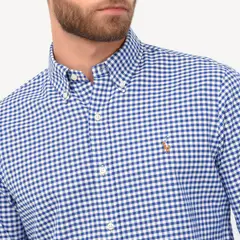 POLO RALPH LAUREN - Camisa Hombre de Rayas Manga larga de Algodón Custom Fit