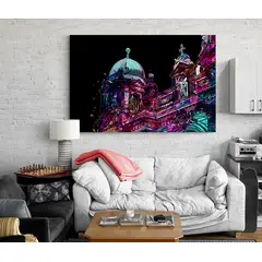 TAYRONA STORE - Cuadro En Lienzo Para La Sala Pintura Ciudad 072 150x100cm