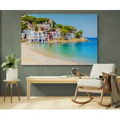 TAYRONA STORE - Cuadro En Lienzo Para La Sala Playa 148 50x35cm