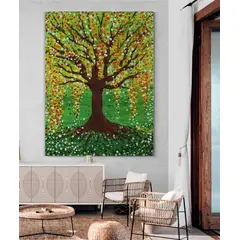 TAYRONA STORE - Cuadro En Lienzo Para La Sala Arbol De La Vida 043 120x160cm
