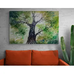 TAYRONA STORE - Cuadro En Lienzo Para La Sala Arbol De La Vida 007 100x70cm