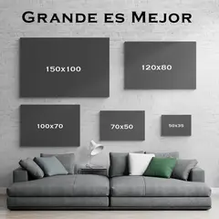 TAYRONA STORE - Cuadro En Lienzo Para La Sala Pintura Oleo 12 70x50cm