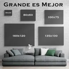 TAYRONA STORE - Cuadro En Lienzo Para La Sala Whashinton Estampilla 116 40x30cm