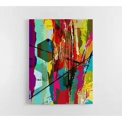 TAYRONA STORE - Cuadro En Lienzo Para La Sala Abstracto 099 60x80cm