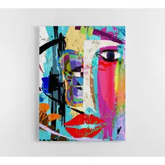 TAYRONA STORE - Cuadro En Lienzo Para La Sala Abstracto 101 75x100cm