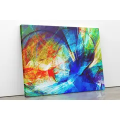 TAYRONA STORE - Cuadro En Lienzo Para La Sala Abstracto 165 75x60cm