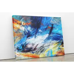 TAYRONA STORE - Cuadro En Lienzo Para La Sala Abstracto 201 50x40cm