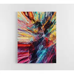 TAYRONA STORE - Cuadro En Lienzo Para La Sala Abstracto 247 75x100cm.