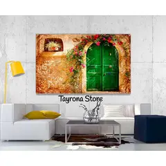 TAYRONA STORE - Cuadro En Lienzo Para La Sala Italia Vintage 02 120x80cm.