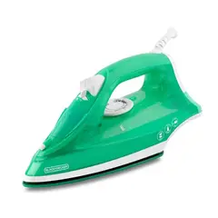 BLACK+DECKER - Plancha de Ropa a Vapor TrueGlide Verde