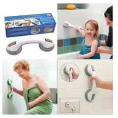 GENERICO - Agarradera de baño soporte con ventosas dr-185