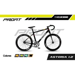 PROFIT - Bicicleta Astoria 700C Negro Amarillo