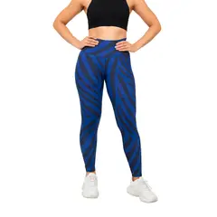 KRUNNER - Leggings Estampado licra deportiva para mujer Pretina alta KRUNNER.