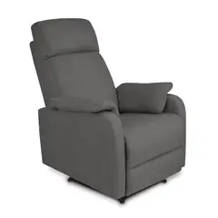 ELITE LIVING - SILLA RECLINABLE VELVET ESTATICA GRIS