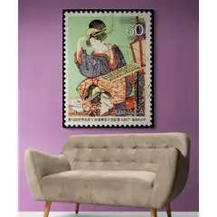 TAYRONA STORE - Cuadro En Lienzo Para La Sala Geisha Estampilla 128 75x100cm