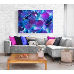 TAYRONA STORE - Cuadro En Lienzo Para La Sala Flores 395 100x70cm