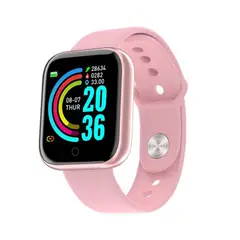 GENERICO - Reloj Inteligente Smartwatch Bluetooth Sensor Pulso Cardiaco ROSADO.