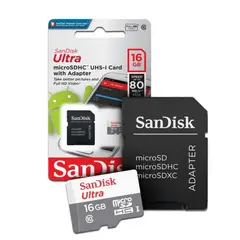 SANDISK - Memoria Micro SD 16GB clase 10