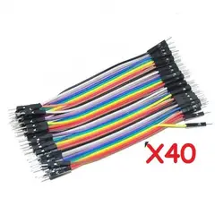 GENERICO - Cable Jumper M-m Dupont Arduino 20cm(40Cables) Macho-Macho