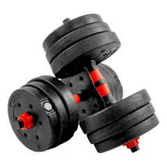 CENTURFIT - Set Mancuernas Ergonómica Ajustables 12 Pesas 20kg