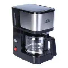 GENERICO - Cafetera 6 tazas Negra V/Vidrio Home Elements