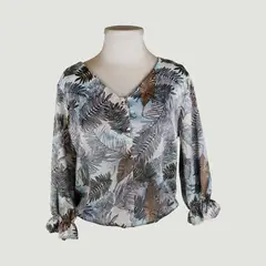L Y H - Blusa Para Mujer Manga 34 Fucsia Marca L&H