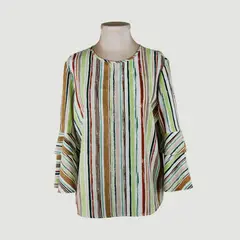 L Y H - Blusa Para Mujer Manga 34 Café Marca L&H