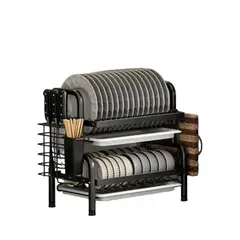 GENERICO - Escurridor De Platos Platero Organizador De Loza 2 Niveles