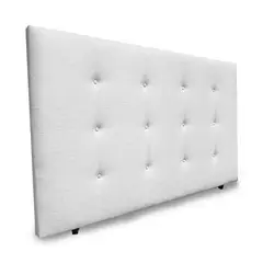 MAGIC CLASS - CABECERO NAIROBI DE PISO160X120 MICROFIBRA BLANCO